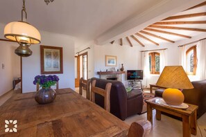 TV, fireplace, DVD player