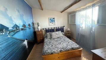 1 bedroom, iron/ironing board, travel crib, free WiFi