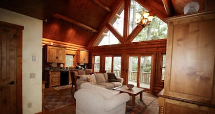 Sunset Cabin - Flathead Lake, hieno hirsitalo ja vierasmökki