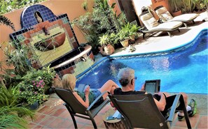A heated pool