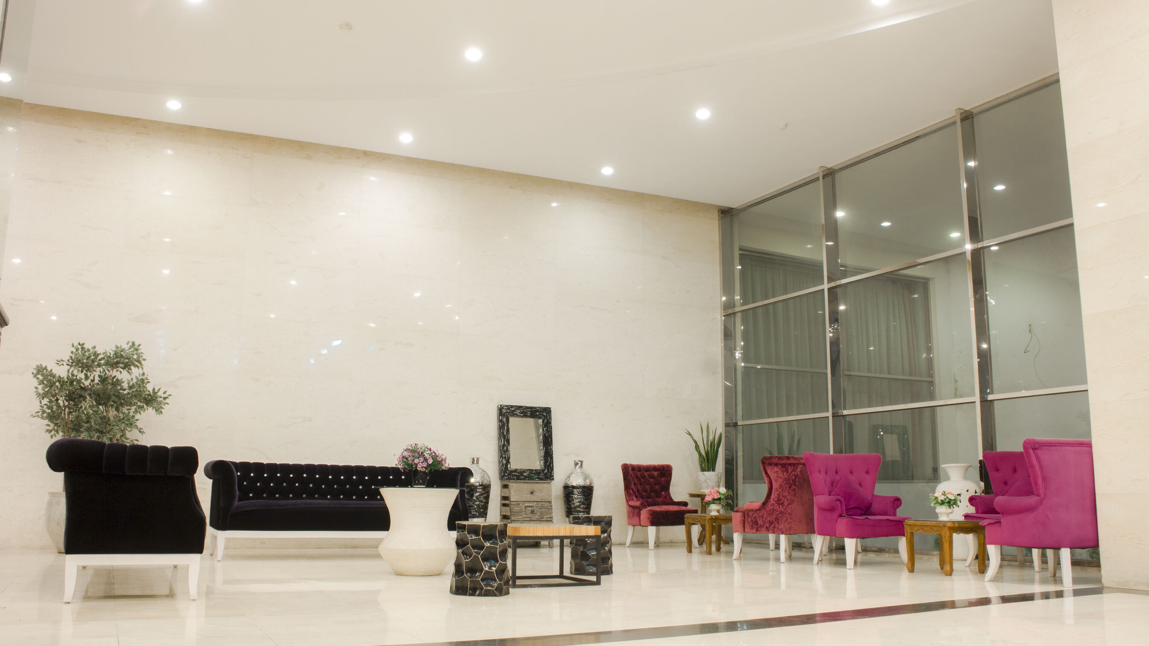 Sala de estar en el lobby