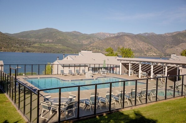 Indoor pool, outdoor pool