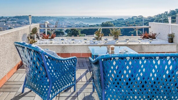 Terrace/patio - Casa Pilar in S'Agaró with incredible sea view. (S'Agaró)
