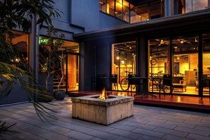 Front of property – evening/night