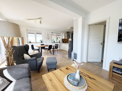 F: Holiday home Uns lütt Hus with sauna, fireplace & terrace - Holiday home Uns lütt Hus