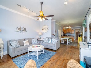 Smart TV, DVD player, books, printers