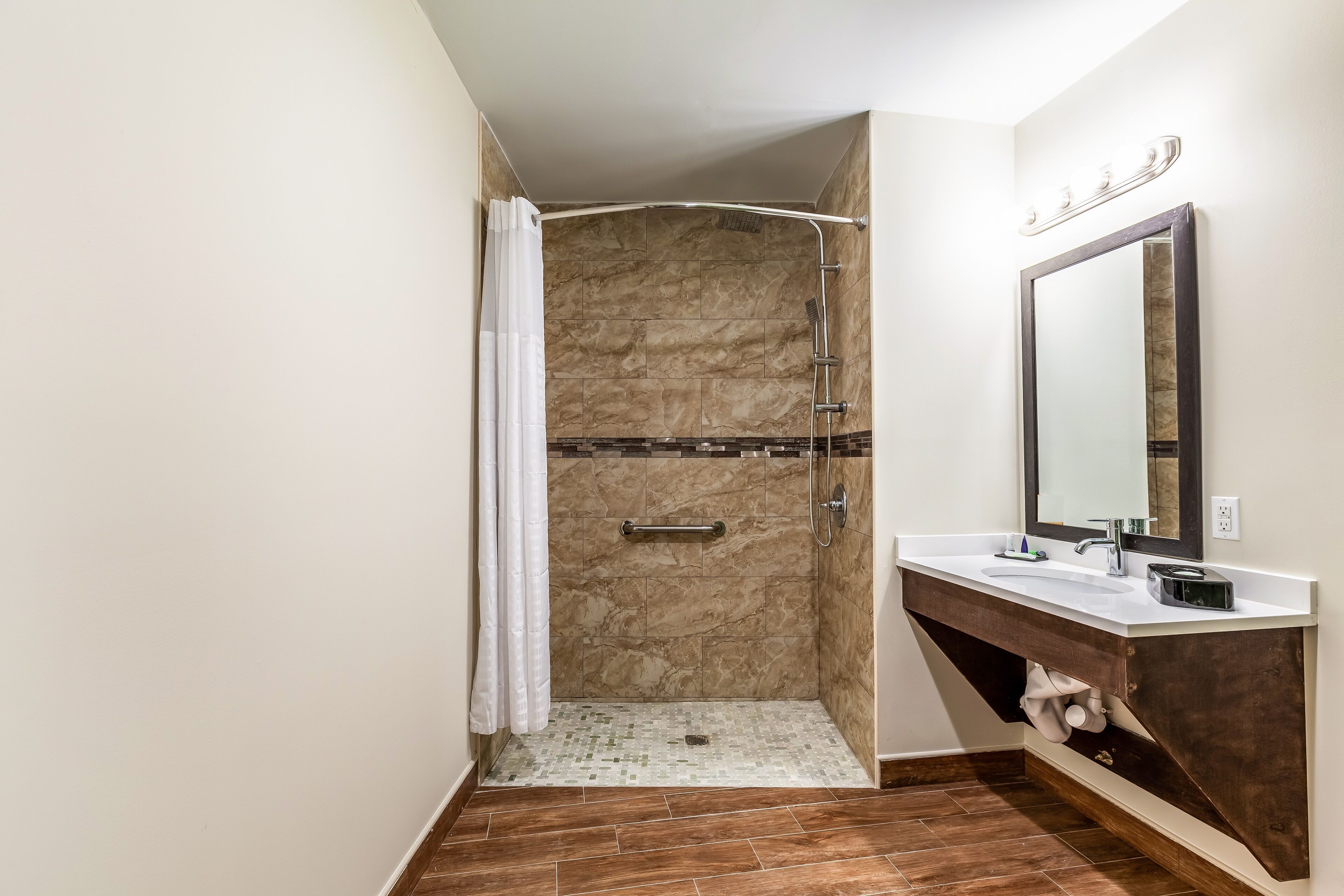 free toiletries, hair dryer, towels, soap