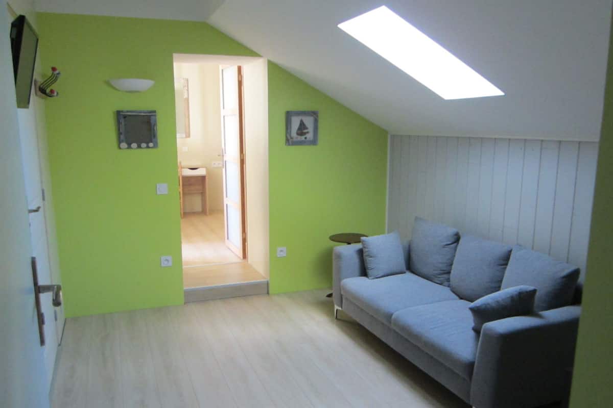 Family Suite (Aix) | Living area | LED TV