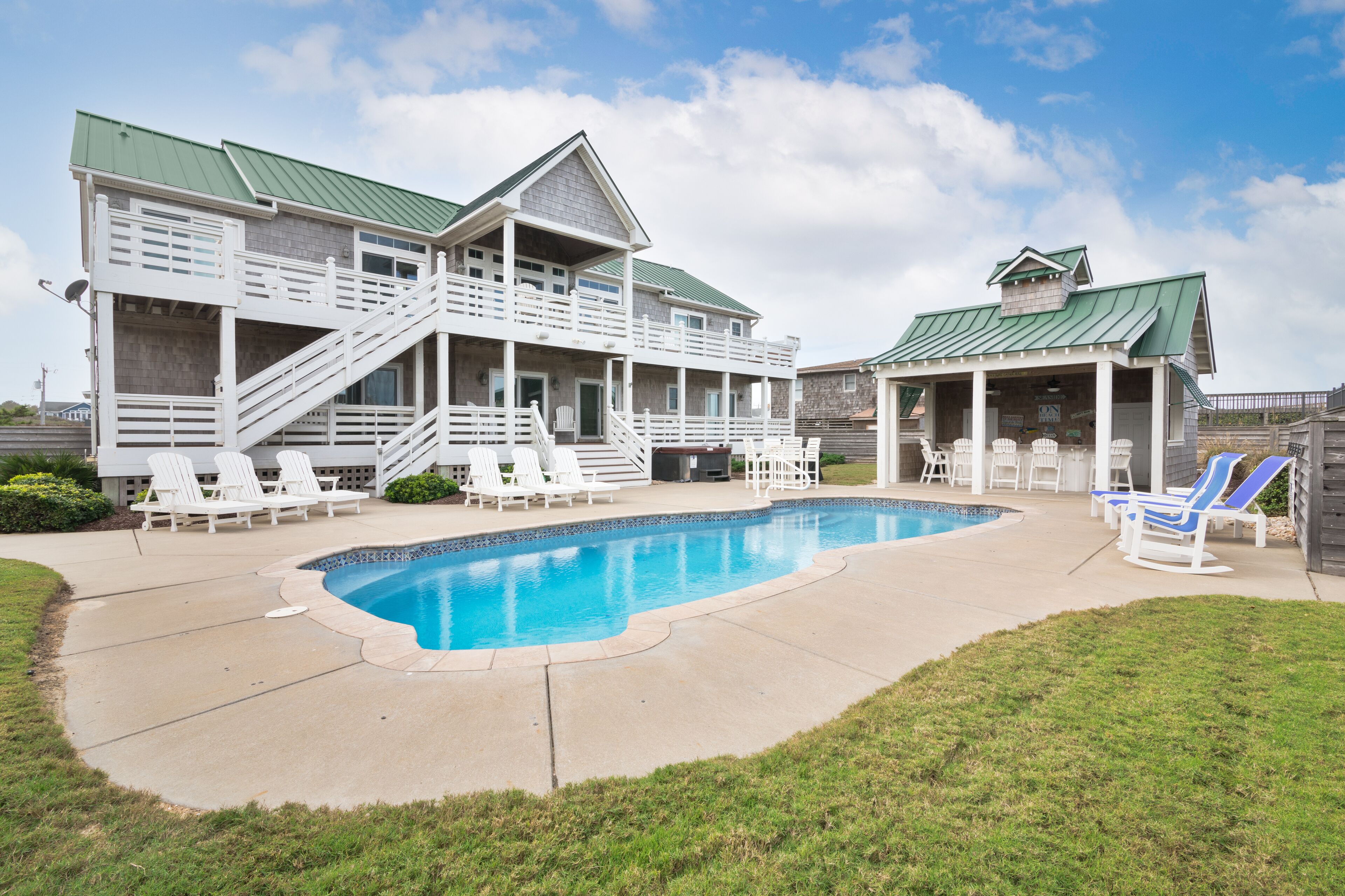 A heated pool