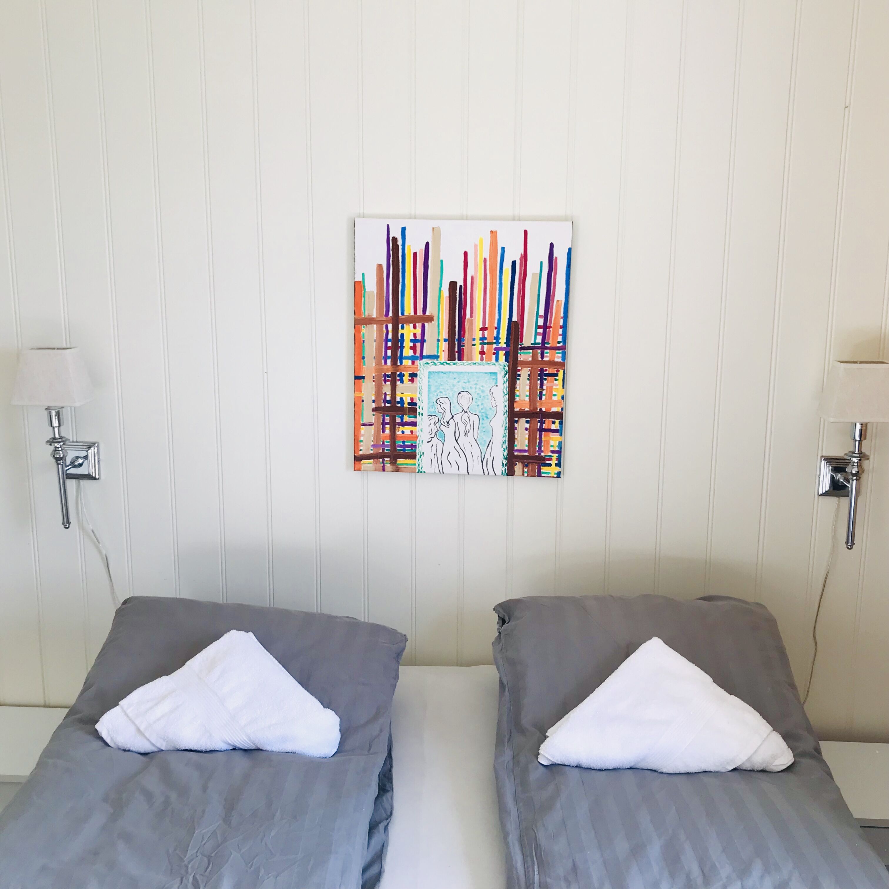 2 slaapkamers, een strijkplank/strijkijzer, wifi, beddengoed