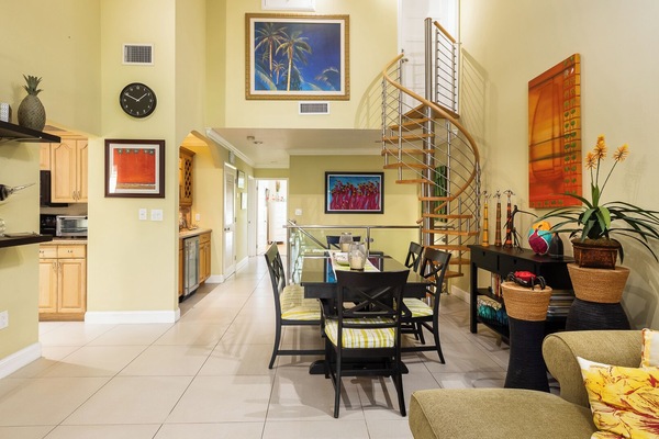 Open, spacious living-dining area for comfort."