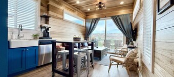 Star Lily: hillside tiny home with fire‑pit