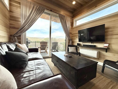 Luxury 2 BR Tiny Home | Grand Staircase Views