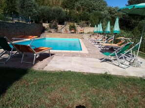 Pool - Period residence in medieval town in the center of Tuscany (Palaia)