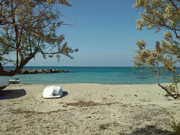 On the beach