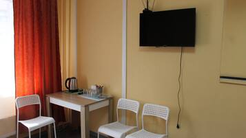Desk, iron/ironing board, free WiFi, bed sheets