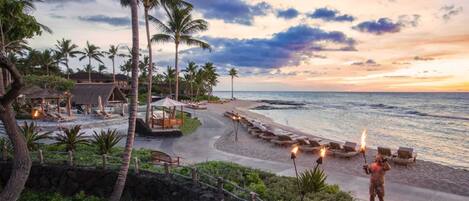 Solsenger og strandhåndklær