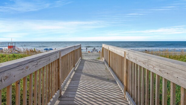 På stranden