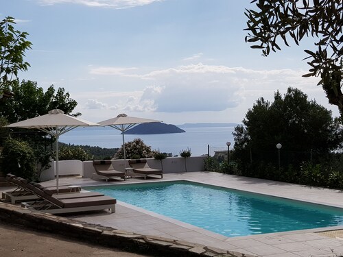Amazing Villa with private pool and breathtaking panoramic sea view.