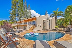 Pool - Hale Holokai at KAANAPALI VISTA~LUXURY Golf Course Ocean View Home 6 bedroom 3 bathroom~ (Lahaina)