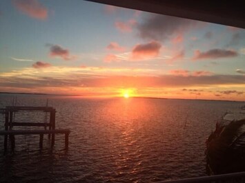 Sunrise from deck of house