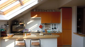 Espresso maker, coffee/tea maker, full-size fridge, microwave - Praga Town Center (Prague)