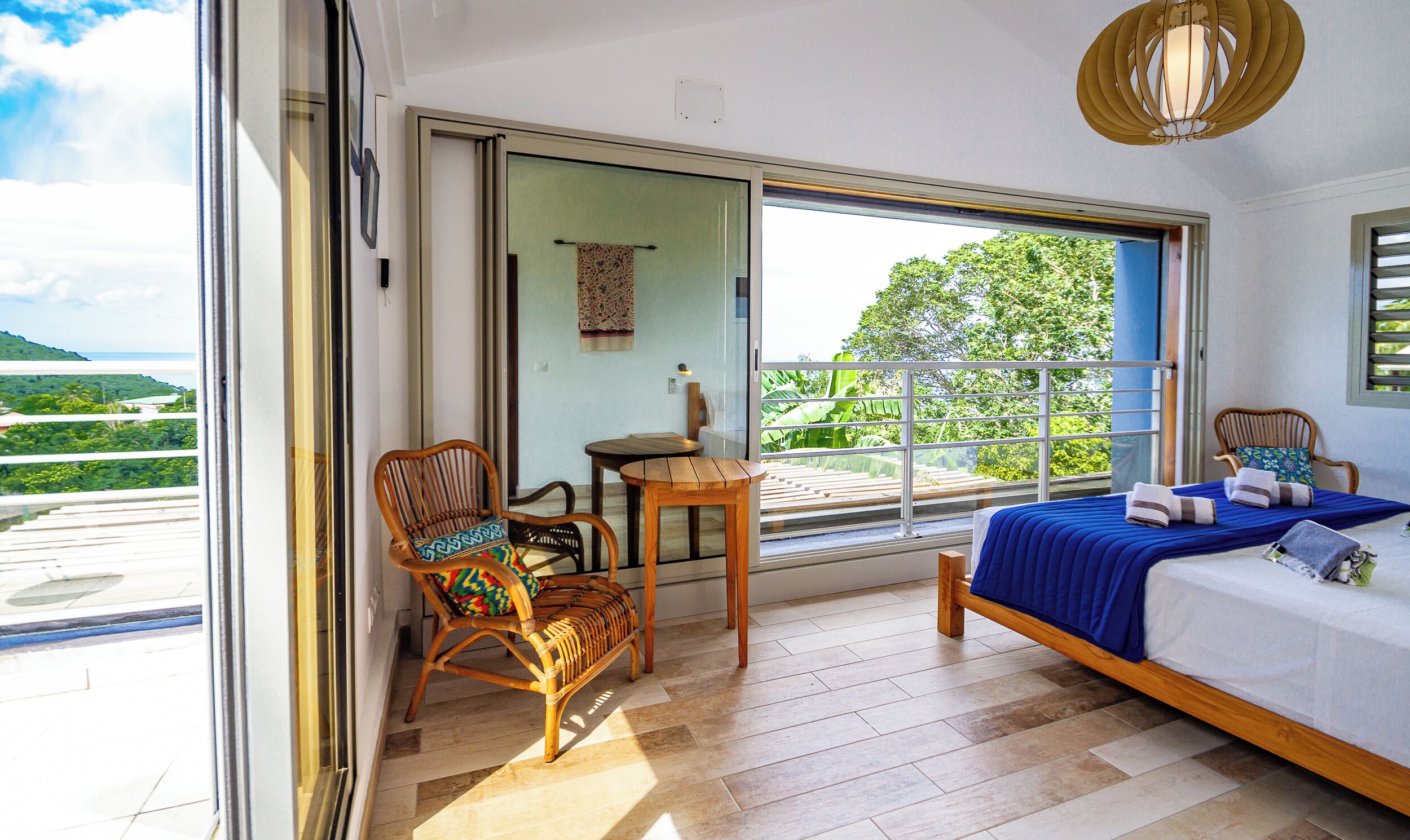 2 bedrooms, in-room safe, iron/ironing board, WiFi