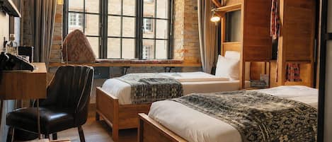 Chambre avec lits jumeaux, 2 lits une place, non-fumeur, service de ménage