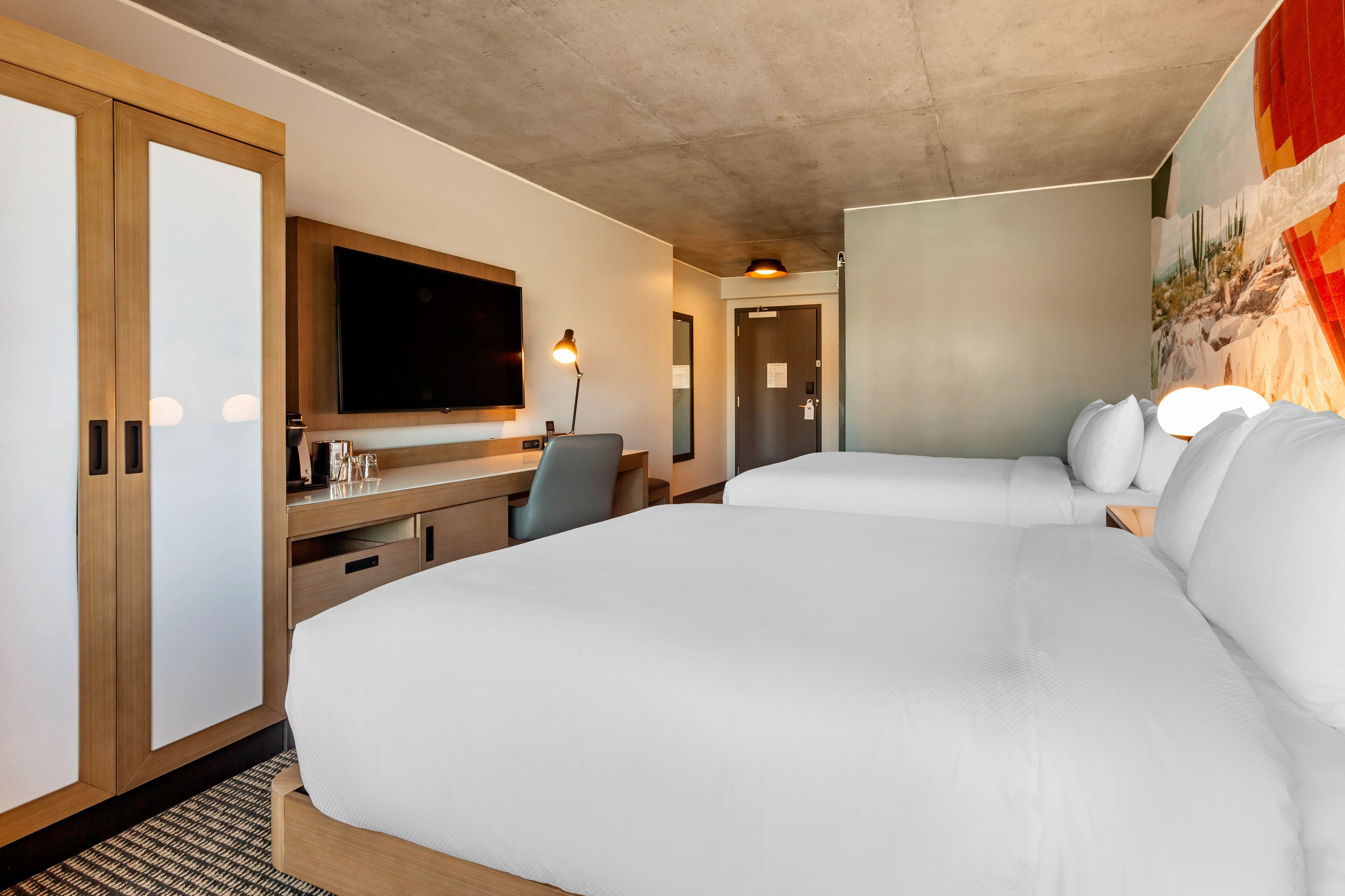 room, 2 queen beds, accessible, non smoking | 1 bedroom, hypo-allergenic bedding, in-room safe, desk