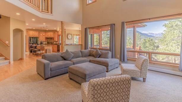 TV, fireplace, DVD player - Luxurious Home located in Estes Park with Mountain Views - 3201 (Estes Park)