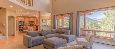 TV, fireplace, DVD player