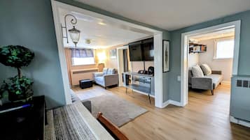 Smart TV, video-game console, DVD player, books