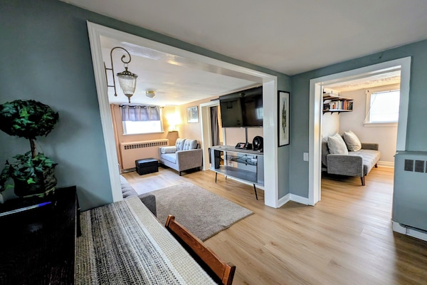 Smart TV, video-game console, DVD player, books