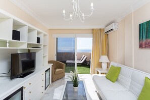 Télévision, lecteur de DVD, livres