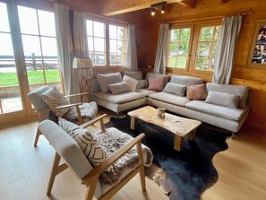 Télévision, cheminée, lecteur de DVD