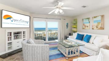 Smart TV, DVD player, books, video library