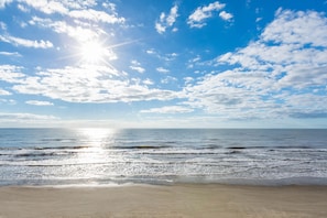 Na praia