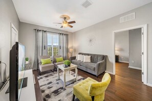 TV, DVD player, stereo, offices