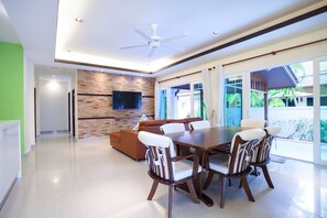 3 Bedrooms Villa with Private Pool | Living area | Flat-screen TV