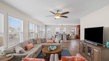 Téléviseur connecté, lecteur de DVD, livres