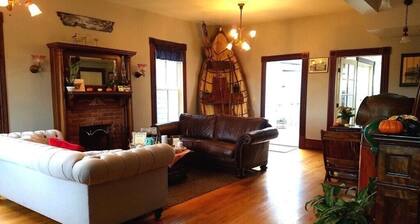 Main Floor - Historic House - Double Shower - Fireplace