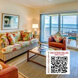 TV - Vacation Villas #433: Beachfront Condo, Amazing View & Extra-large Lanai! (Fort Myers Beach)