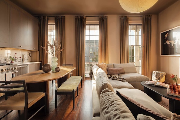 Living Room | Bright Seating Area | 1st Floor of Unit (Floor 2 of Building)