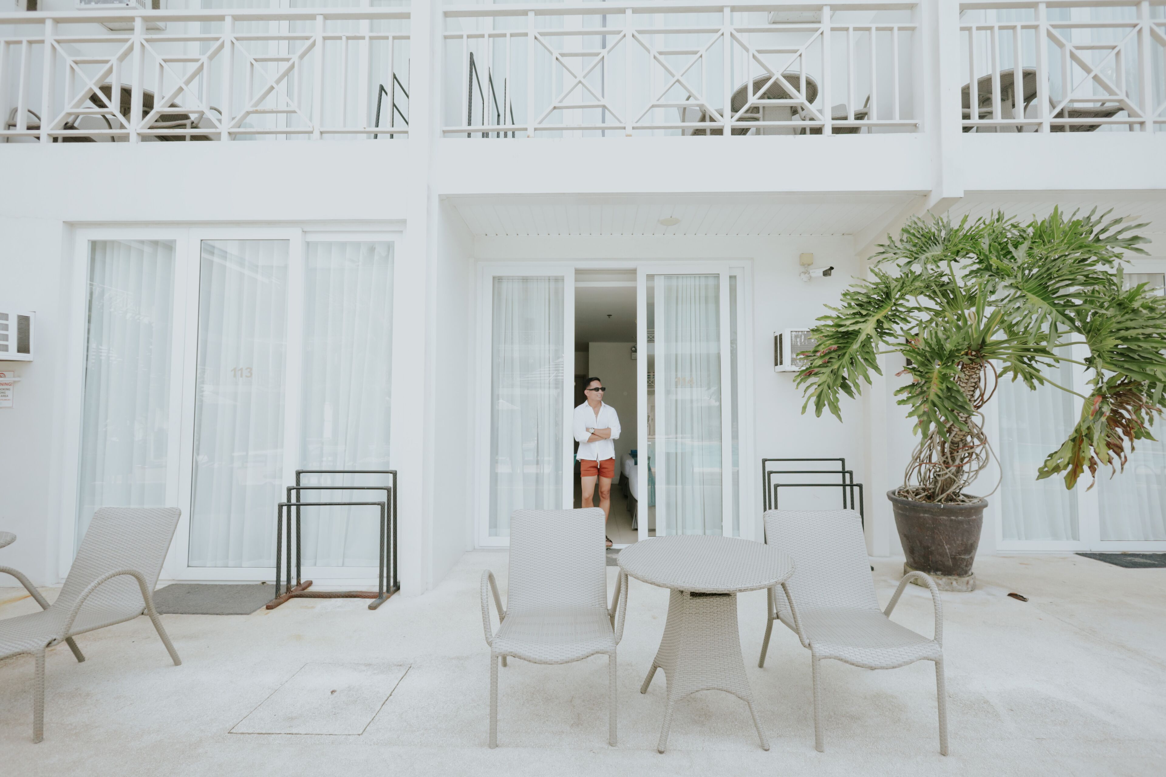 room, 2 double beds, pool access, poolside | terrace/patio