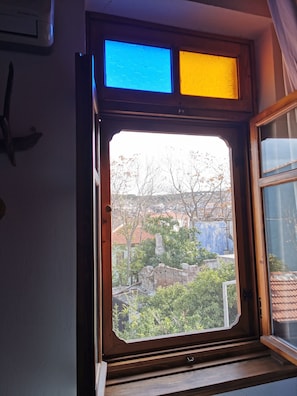 Habitació triple Comfort, diversos llits, no fumadors | Vista des de l'habitació