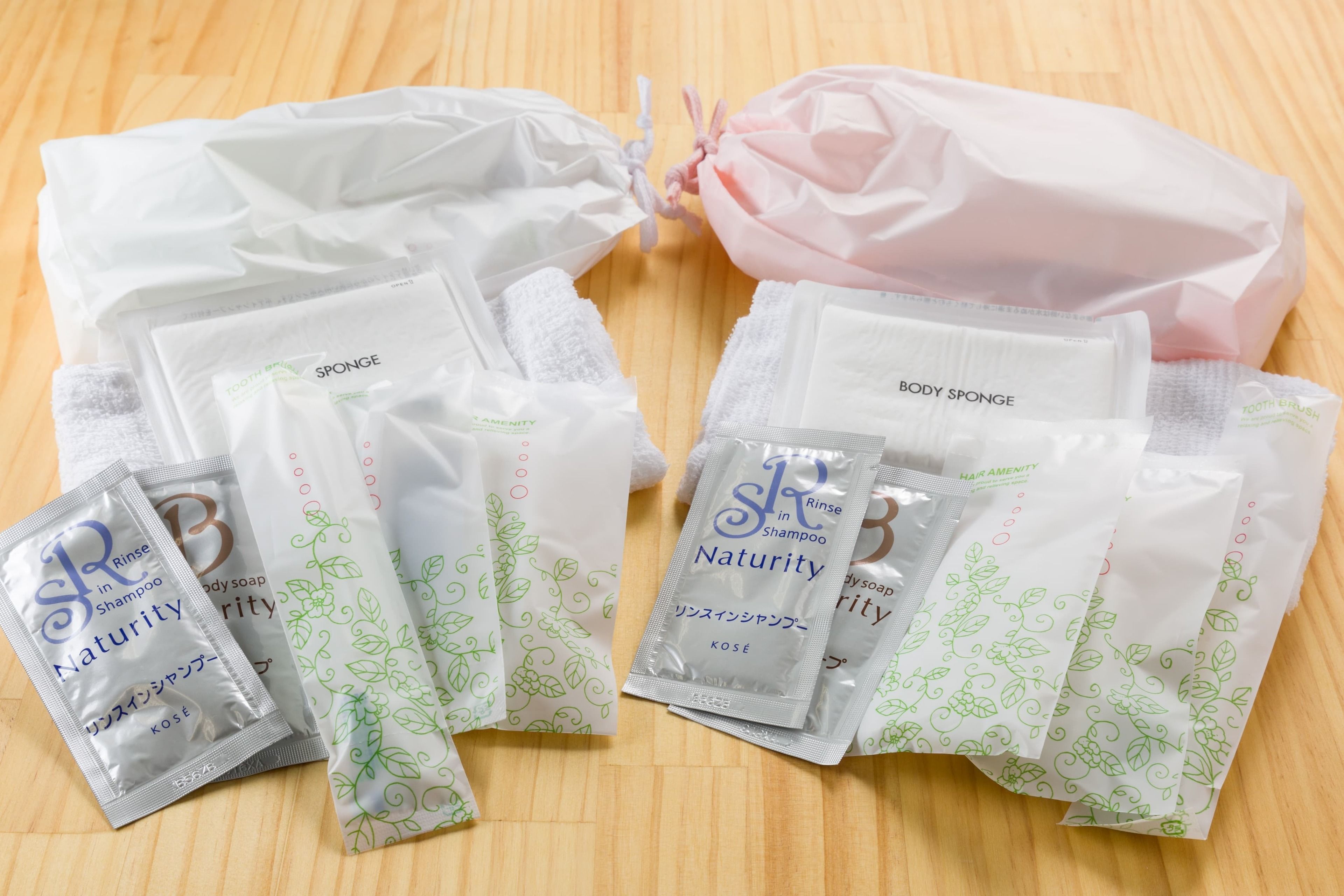 Shower, hair dryer, slippers, bidet