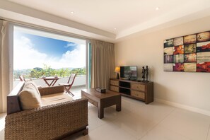 One Bedroom Apartment | 거실 | 평면 TV