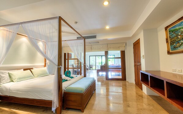 2 bedrooms, in-room safe, desk, cots/infant beds - The Sands Apartment by Rents In Phuket (Rawai)