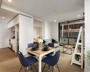 Deluxe Apartment, 2 Bedrooms | In-room dining