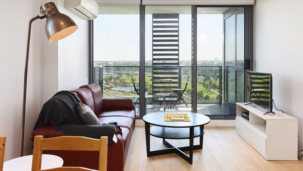 Deluxe Apartment, 2 Bedrooms | Living area - Experience Stylish Inner City Living (Flemington)